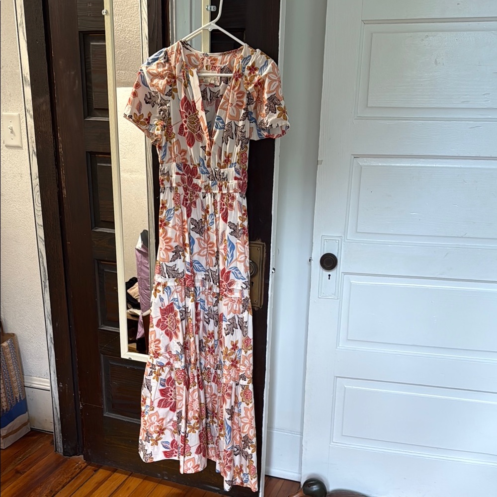 Anthropologie Floral Maxi Dress
